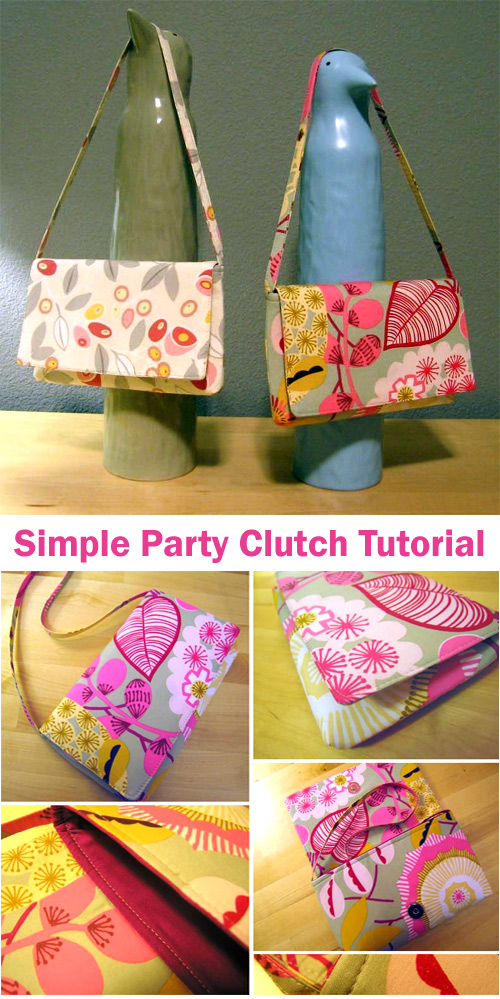Simple Party Clutch Bag Tutorial