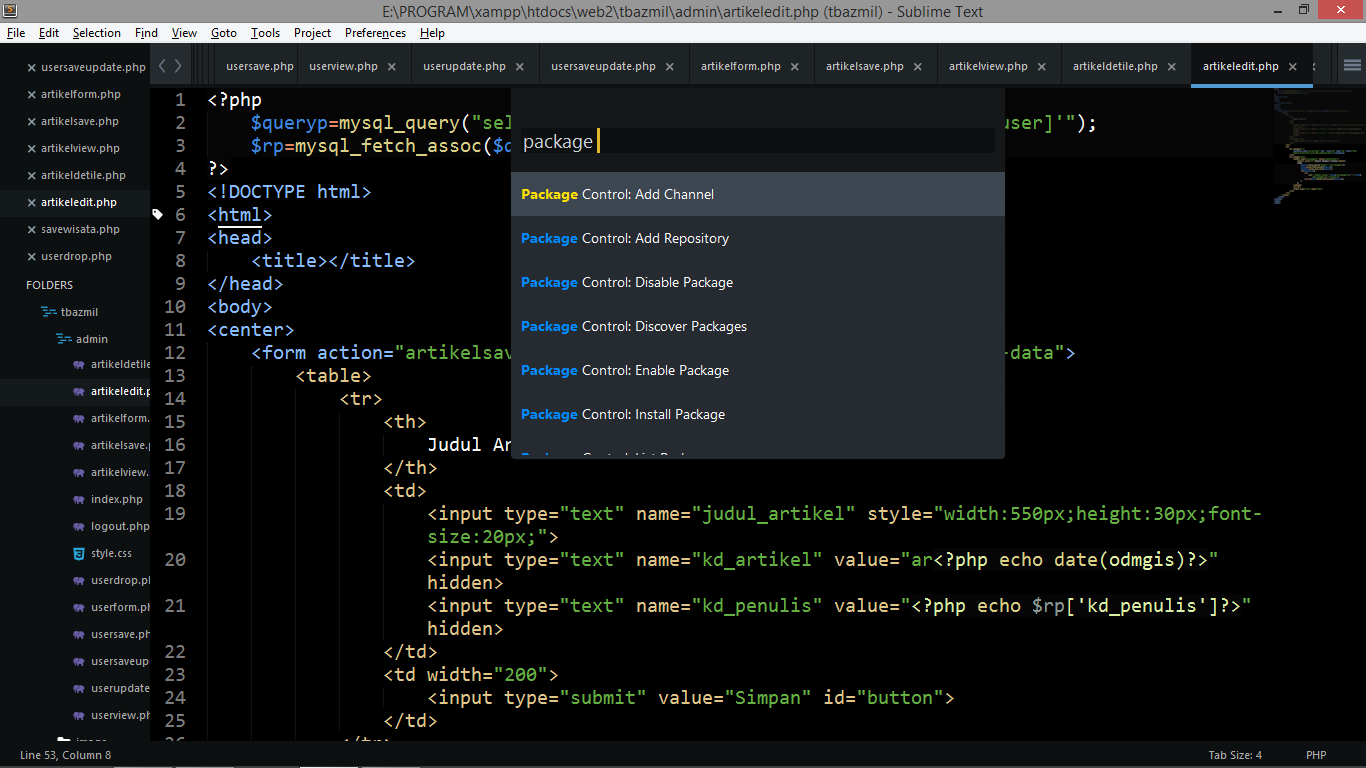 sublime text package control ethereum
