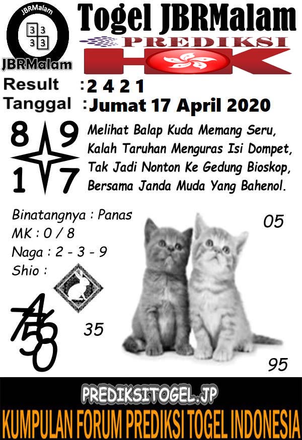 Prediksi Togel Hongkong Jumat 17 April 2020 Master Prediksitogel Jp