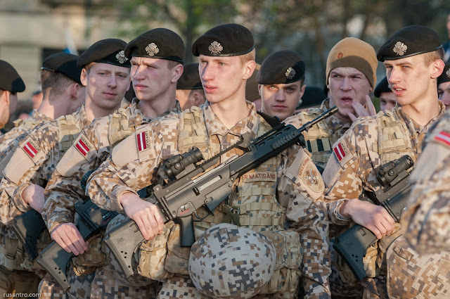 Militārās parādes ģenerālmēģinājums Jelgavā 2015. gada 04. maijā