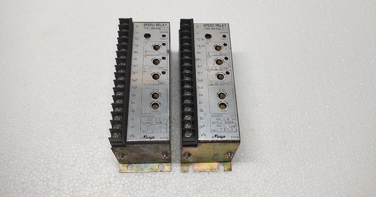 MEIYO SPRP06V SPEED RELAY DC 24V