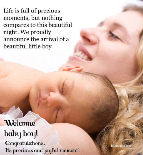 Congratulations quotes for baby boy