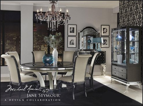 Luxe room decor - Hollywood style decorating - glamour themed rooms