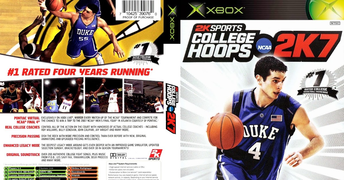 XBOX REALM XBOX 1 CLASSIC College Hoops 2K7