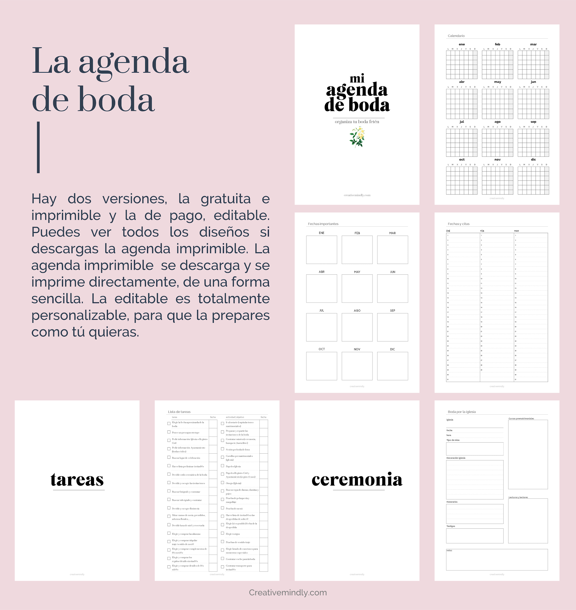 El diario de la novia - Agenda para boda - Planificador de boda: Cuaderno  organizador para la planificación de bodas de cuento y tener recuerdos de  su