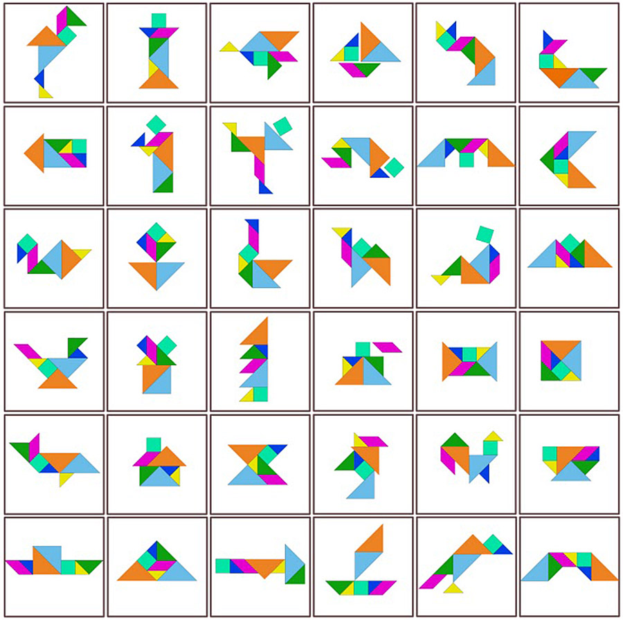 Tangrams de Clássicos - Tangram - Racha Cuca