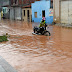 Chuva alaga ruas de Baixa Grande, casas foram invadidas e muita lama deixada nos calçamentos