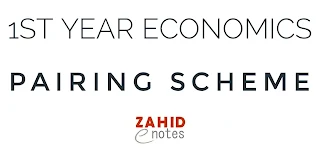 1st year economics pairing scheme 2024