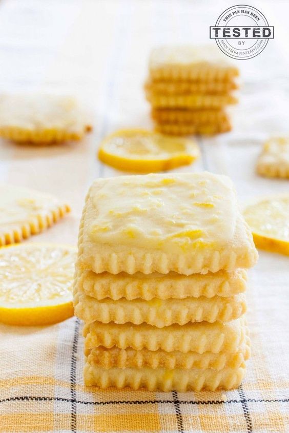 Lemon Glazed Shortbread Cookies Food Inspiration Healthy