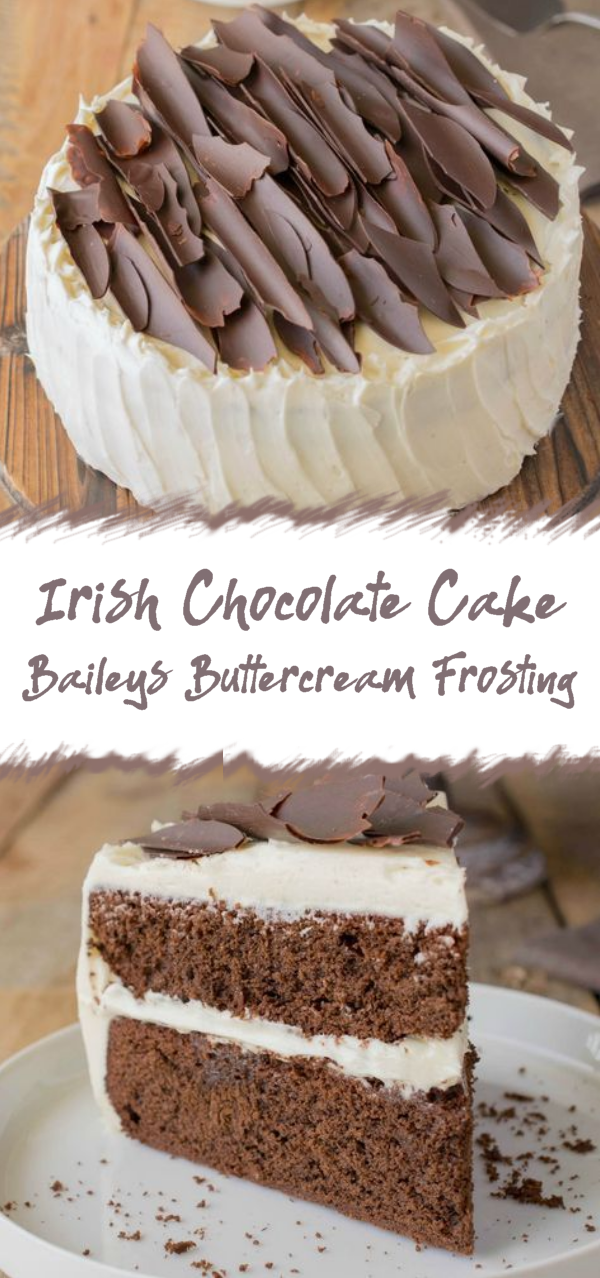 Irish Chocolate Cake with Baileys Buttercream Frosting Just Easy Recipe