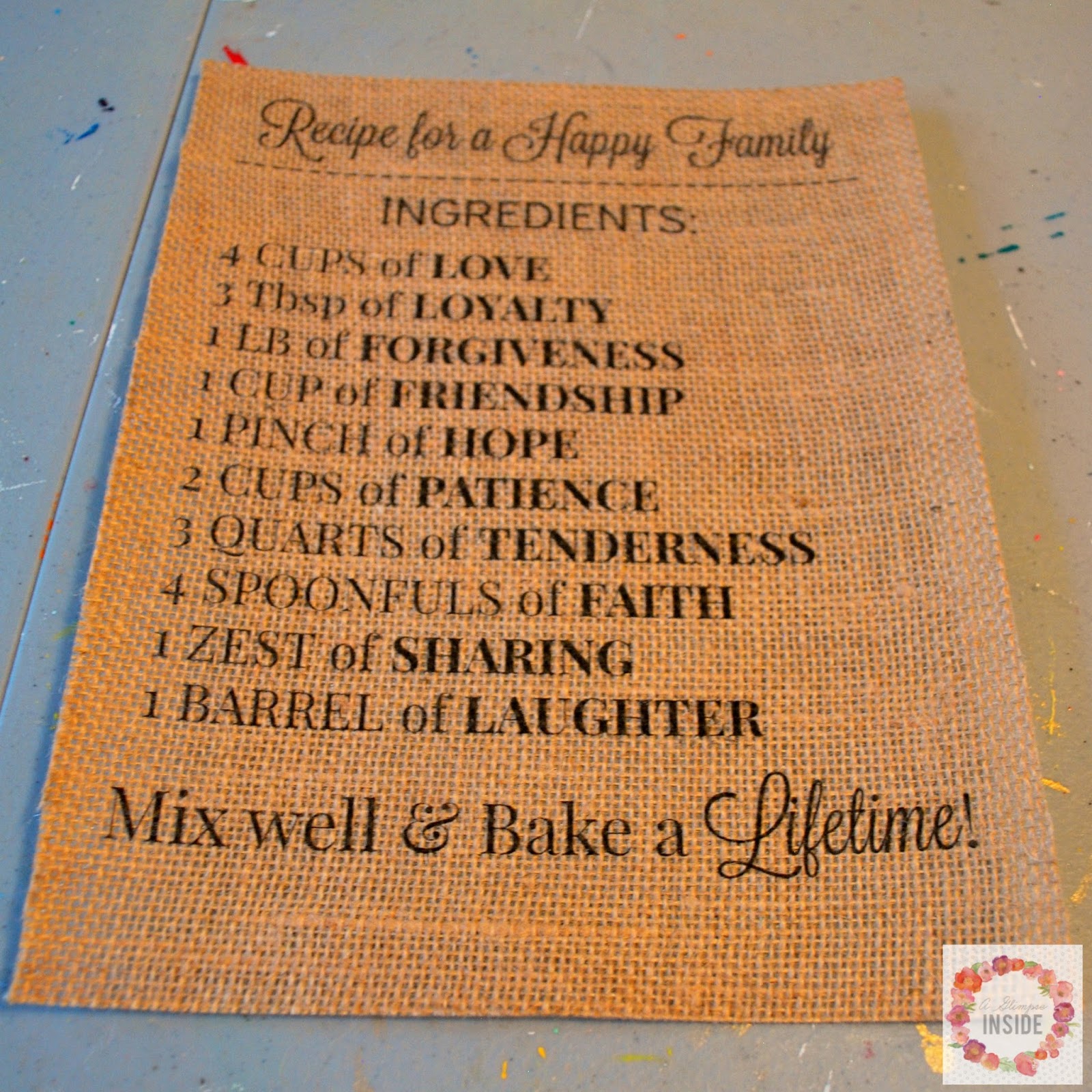 Recipe For A Happy Family