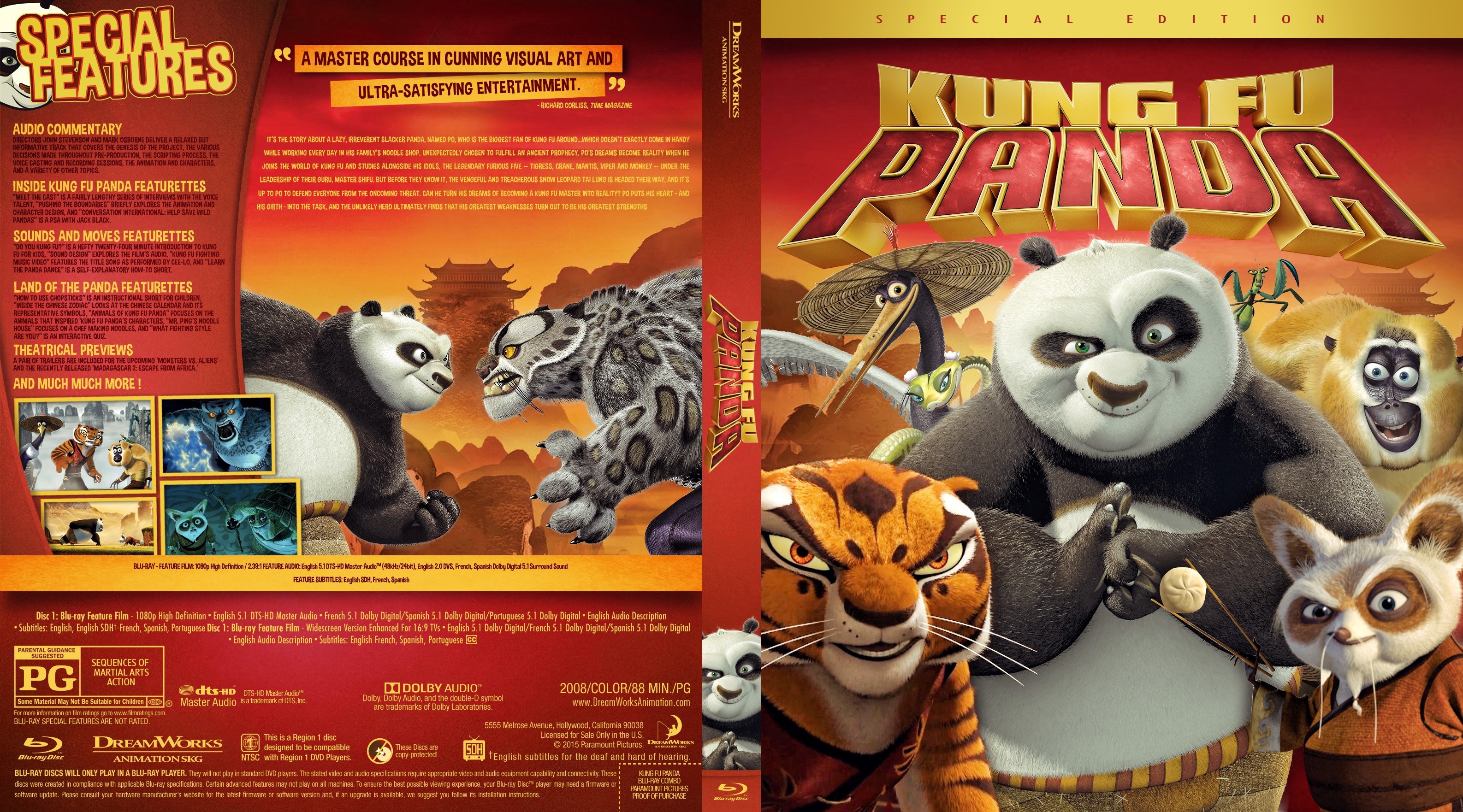 Kung Fu Panda Bluray Cover Cover Addict Free Dvd Bluray