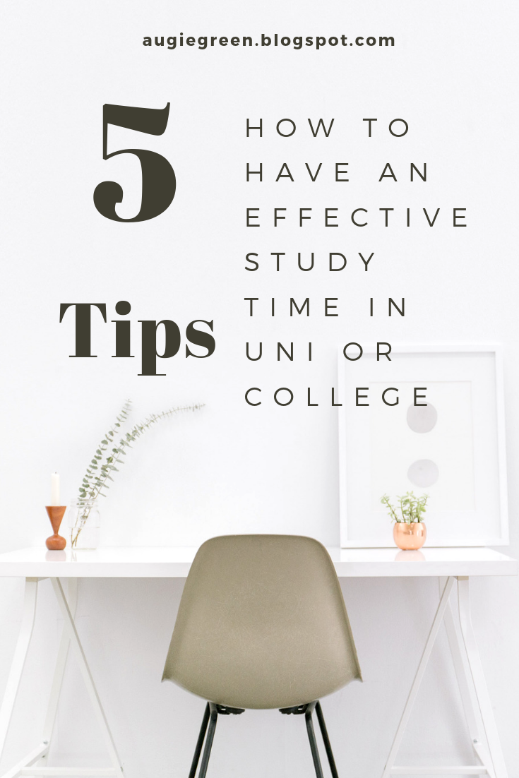 How To Make Your Study Time In Uni/College Effective Five Tips To