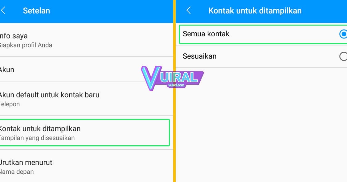 Kontak whatsapp tidak terbaca