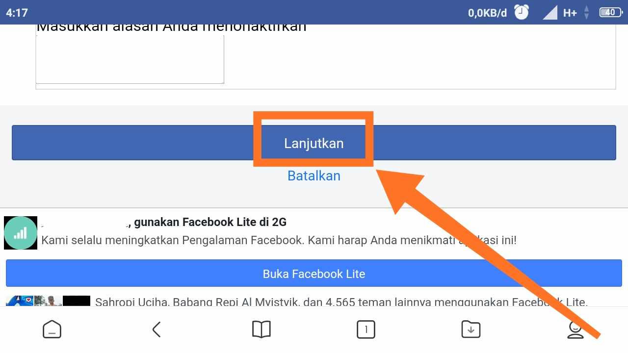 Cara menonaktifkan FB Terbaru Cara menonaktifkan FB Terbaru