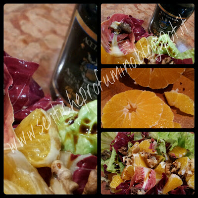 Insalata gentile con radicchio rosso arance e noci Insalata gentile con radicchio rosso arance e noci