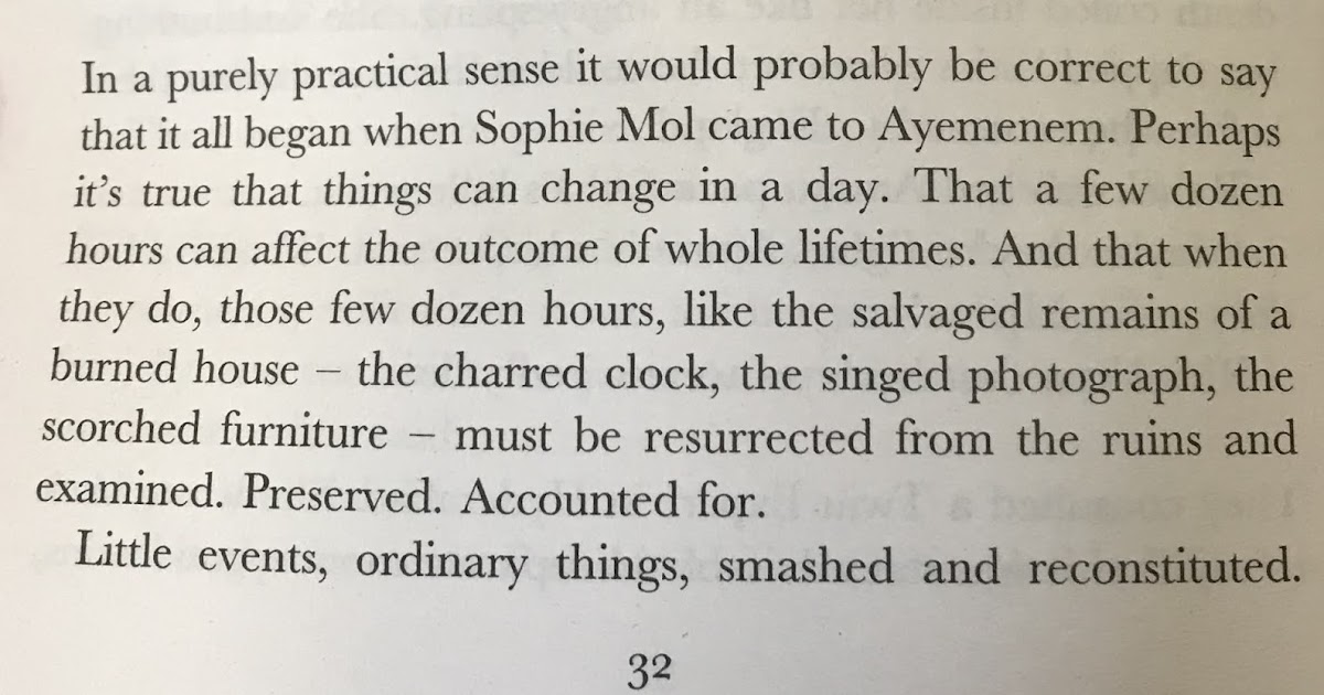 Cabbage Moths Lay Their Eggs On My Kale The God of Small Things by Arundhati Roy