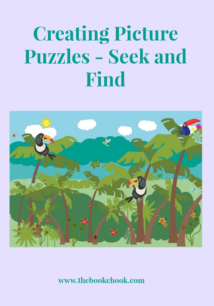the book chook creating picture puzzles seek and find