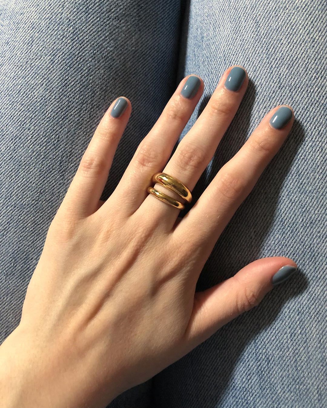 This Instagram Shot Has Me Loving Denim Blue Nail Polish
