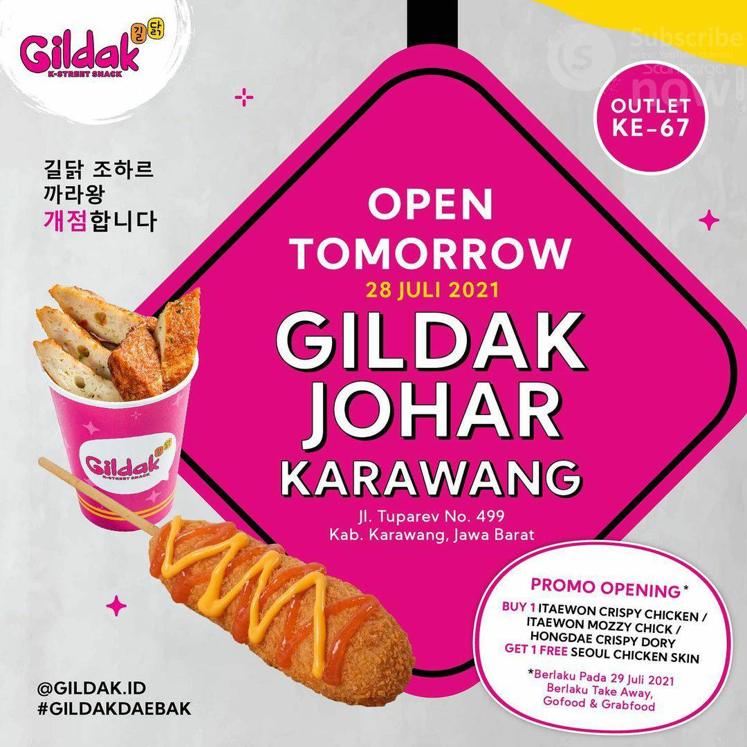 GILDAK Johar Karawang Opening Promo Beli 1 Gratis 1
