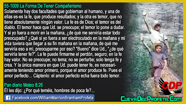 Esta es la única manera en que usted puede tener fe - Citas William Branham Mensajes