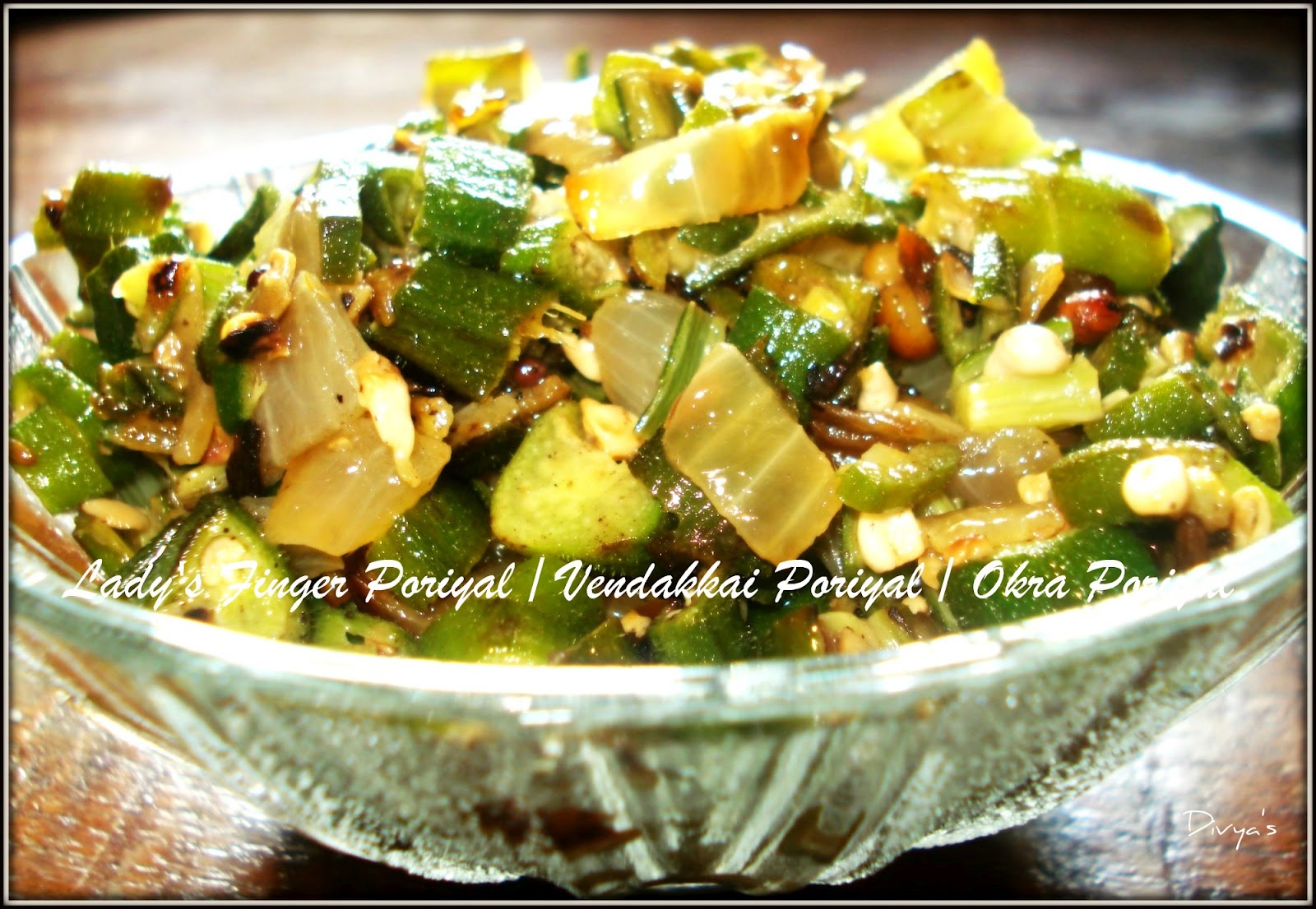 Lady's Finger Poriyal / Vendakkai Poriyal / Okra Poriyal You Too Can Cook