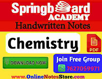 Chemistry Notes PDF by Springboard Academy