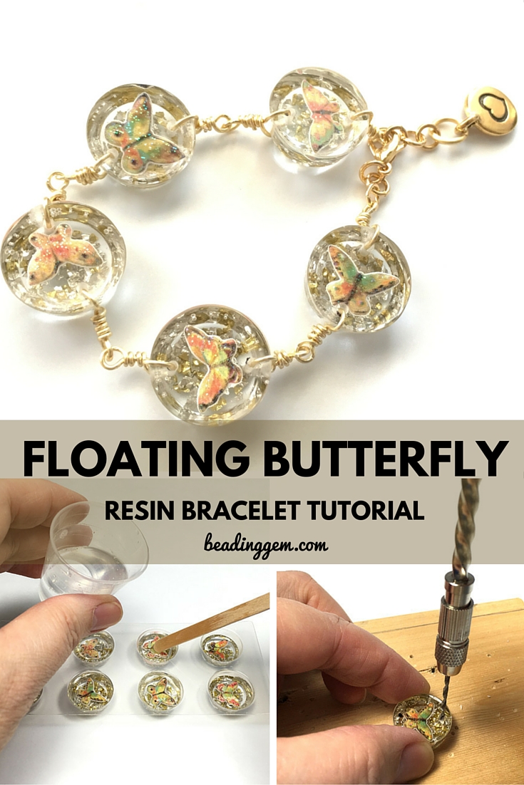 How to Make a Floating Butterfly Resin Bracelet The Beading Gem's Journal