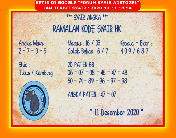 1 New Message Kode Syair Hongkong 11 Desember 2020 Forum Syair Togel Hongkong Singapura Sydney 1 New Message Kode Syair Hongkong 11 Desember 2020 Forum Syair Togel Hongkong Singapura Sydney