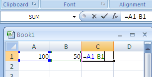 Using Simple Formulas in Excel With Arithmetic Operators-2