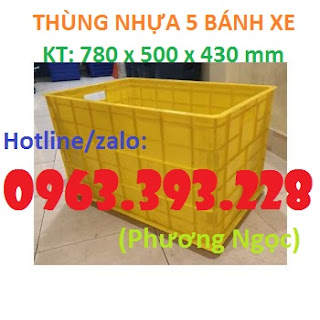 Thùng nhựa đặc 5 bánh xe, hộp nhựa linh kiện, thùng nhựa công nghiệp Thung-nhua-dac-5-banh-xe-mau-vang_result