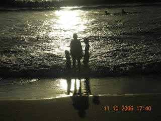 Arabian sea in the evening