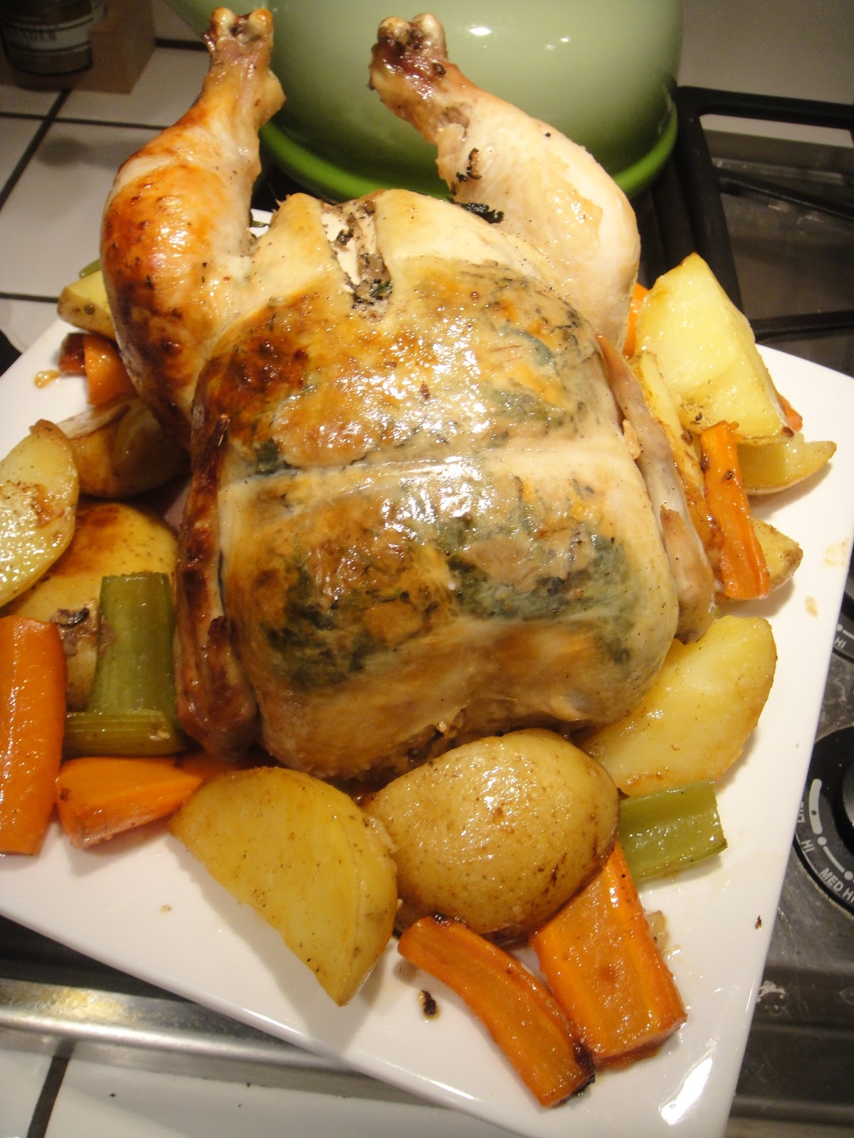Confessions of a Culinary Diva Truffle Stuffed Roast Chicken ala Joel