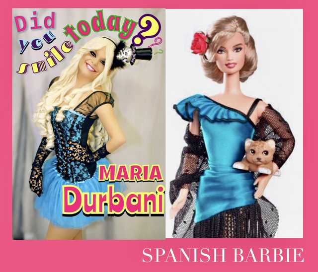 Spanish Barbie Mariam Fernandez Rodriguez, comediam.