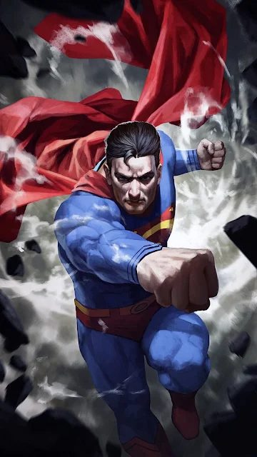 superman fan art wallpaper for phone in 1080 x 1920 pixels