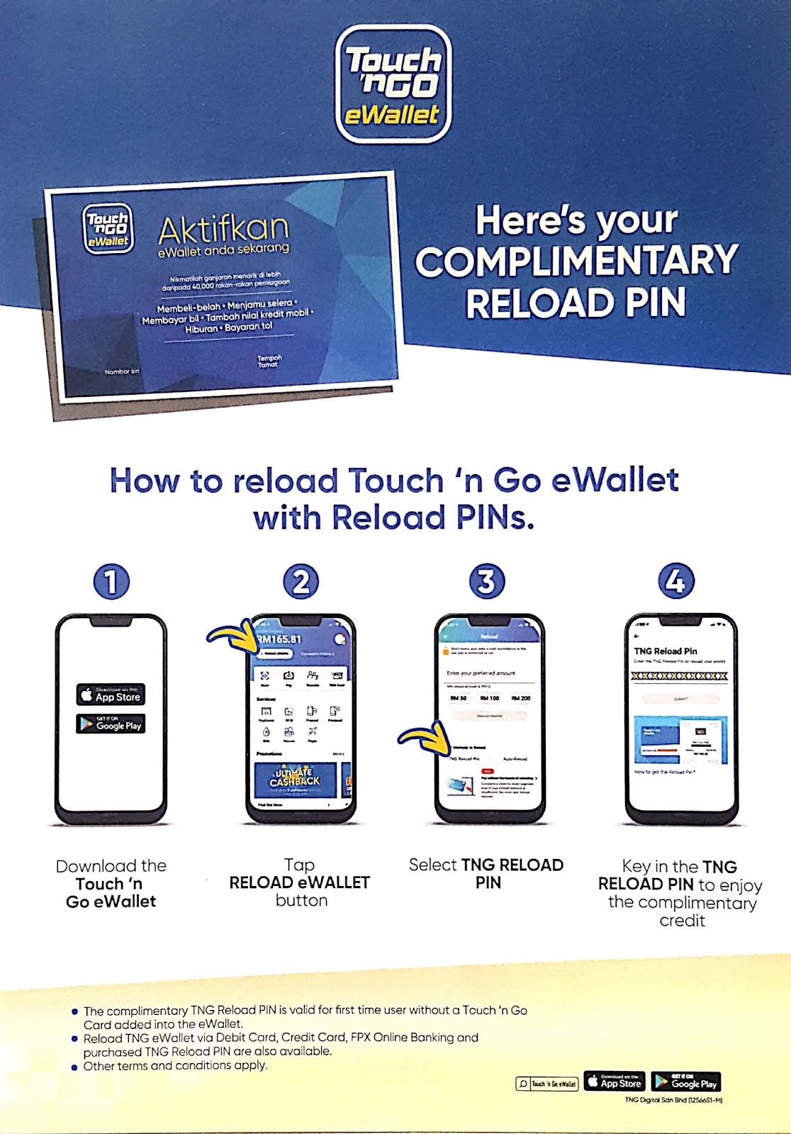 Touch n go reload pin