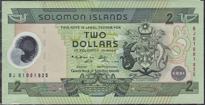 Isole Solomon 2 Dollars 2001 Commemorative Issue P# 23a