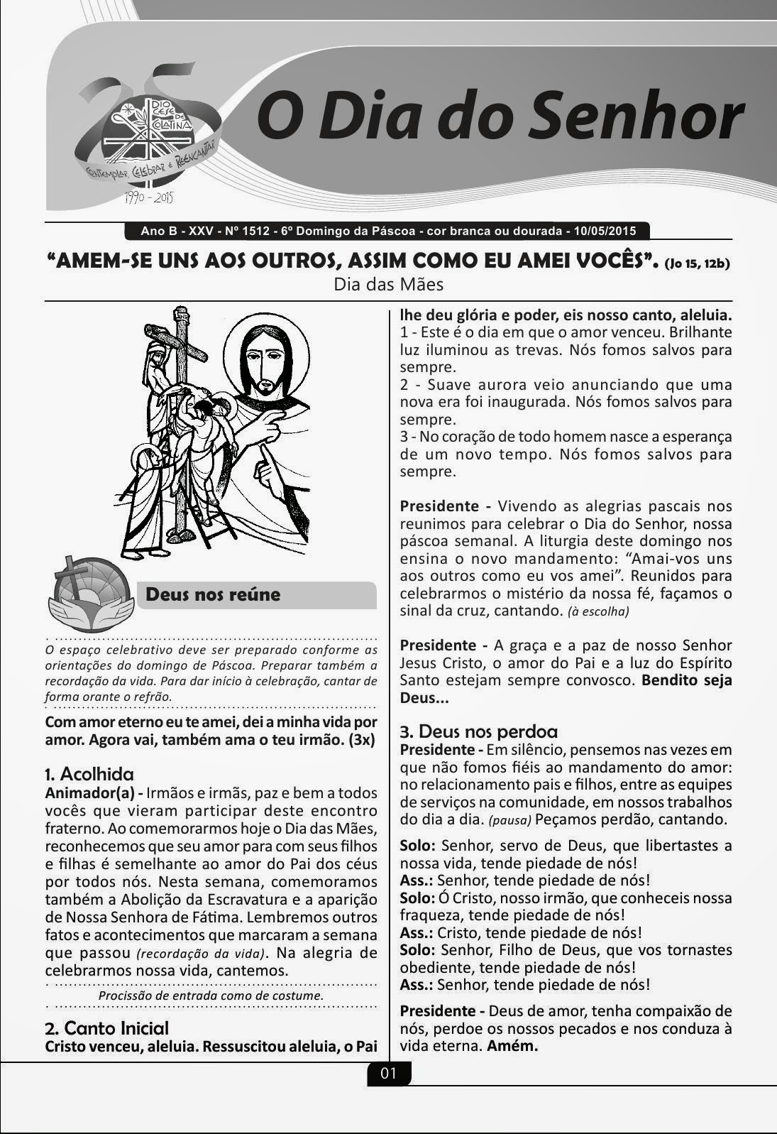 ANIMAÇÃO DE MISSAS GRUPOS DE CANTOS 10052015 O DIA DO SENHOR