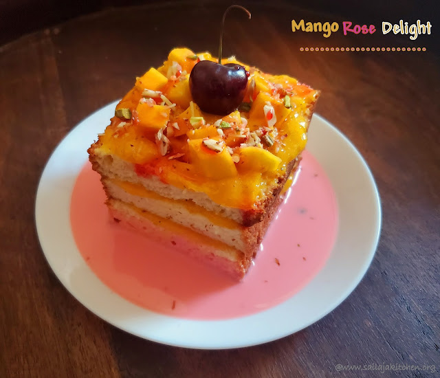 images of Mango Rose Delight / Easy Mango Delight / Mango Delight - A Quick Mango Dessert
