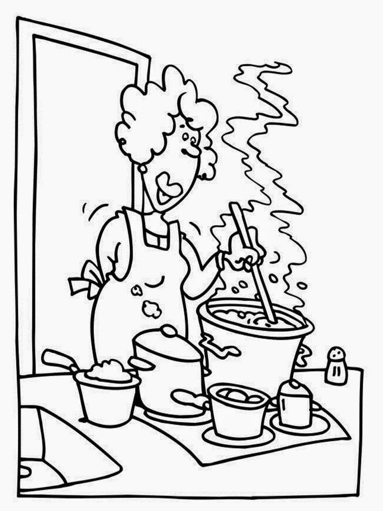 coloring pages of chef hats - photo #22
