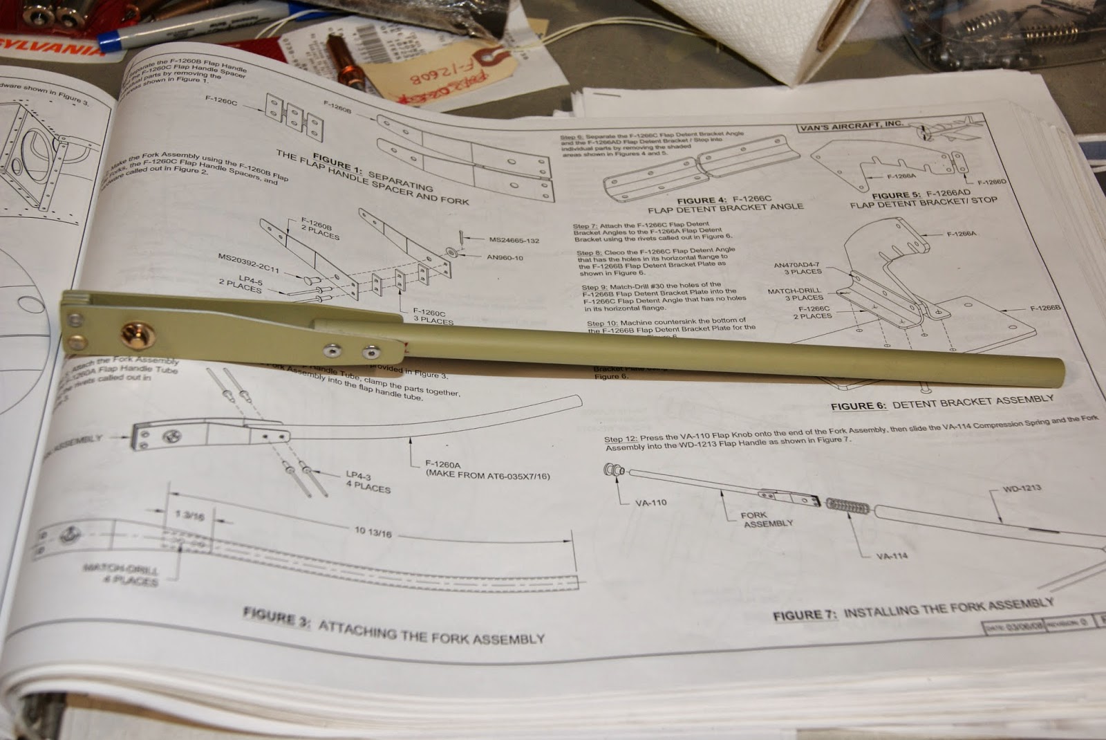 DOG Aviation John's RV-12 Blog: Working On Flap Controls
