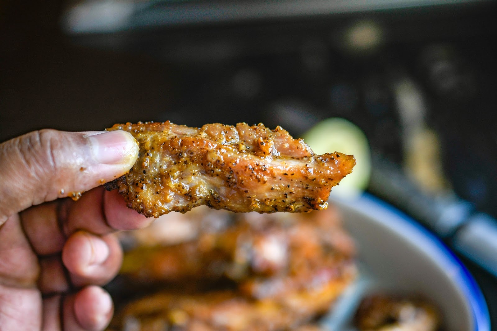 Greedy Girl Garlic Lemon pepper almost fried Spare ribs