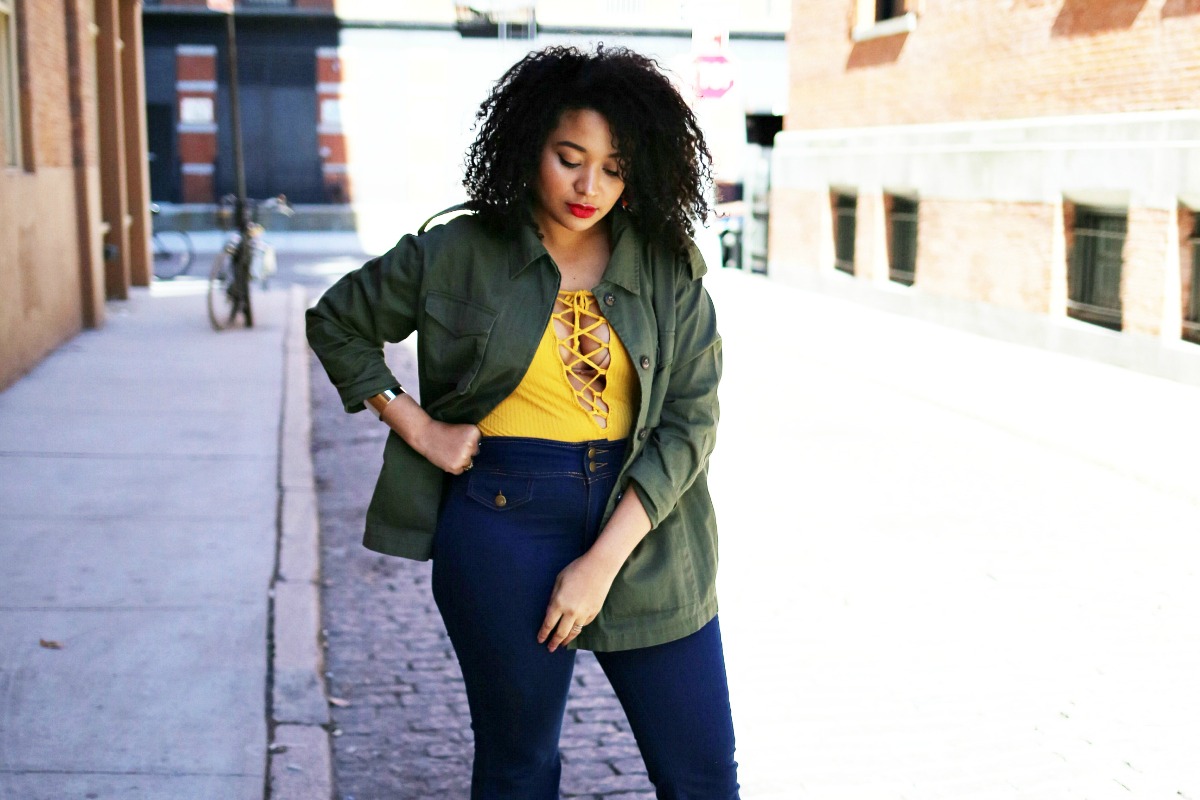Flared Jeans Outfit for Spring