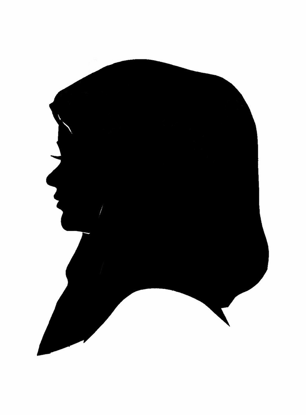 Gambar Siluet Wanita Berhijab : Sketsa Gambar Wajah Wanita Berhijab