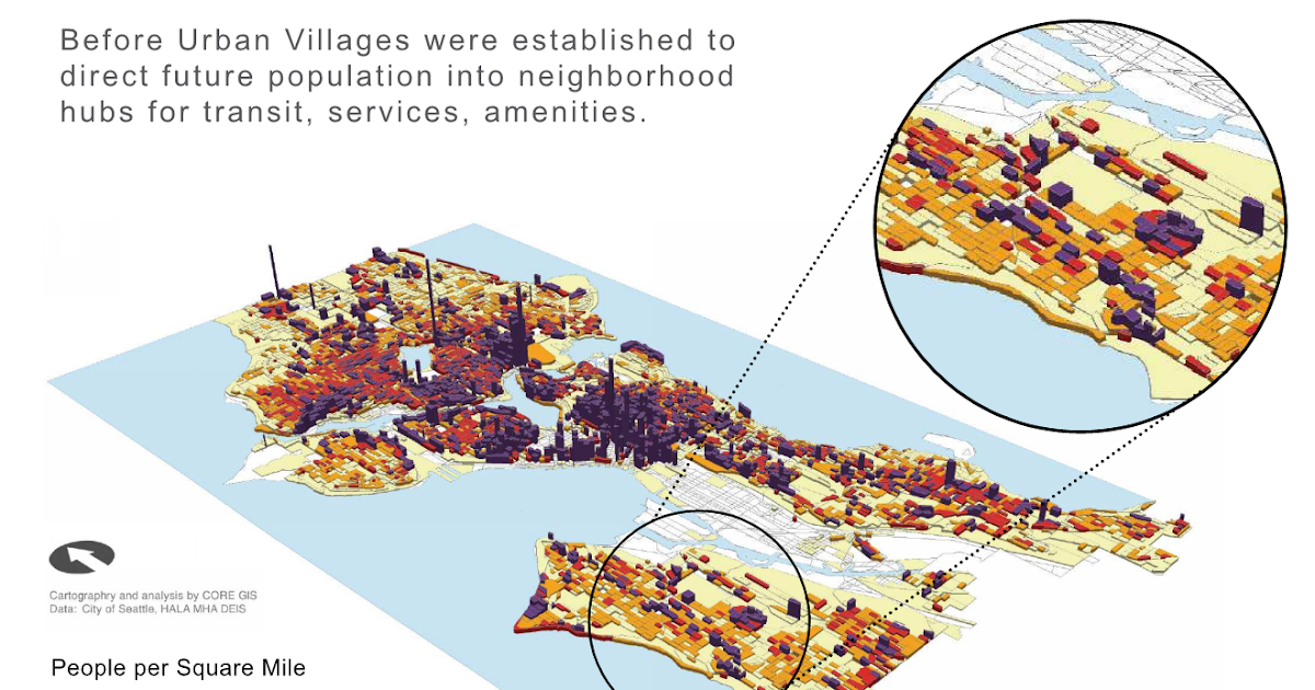 ContoursThe CORE GIS Blog Mapping Seattle Population Density