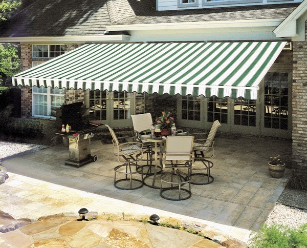 Awnings to cool the houses