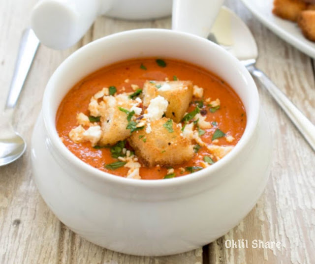 Roasted Red Pepper and Tomato Soup