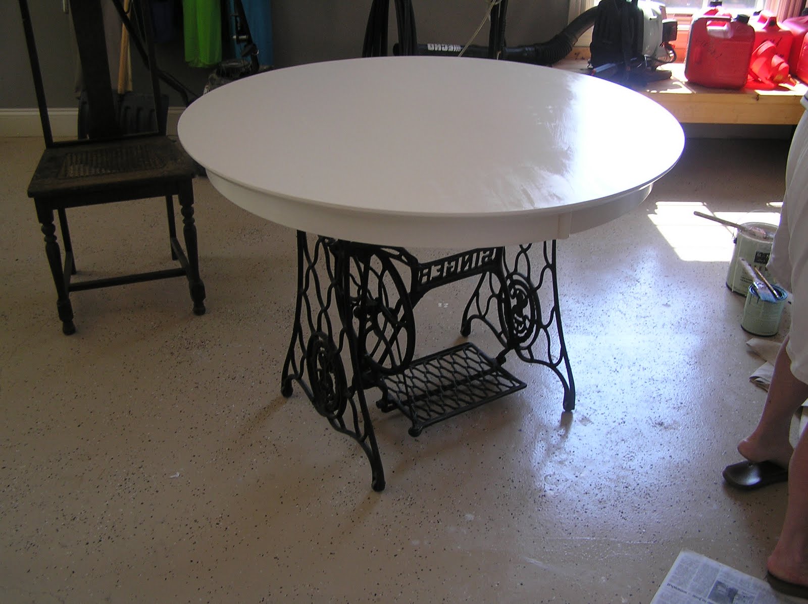 Repaint, Refinish, Repurpose Sewing Machine Table How To