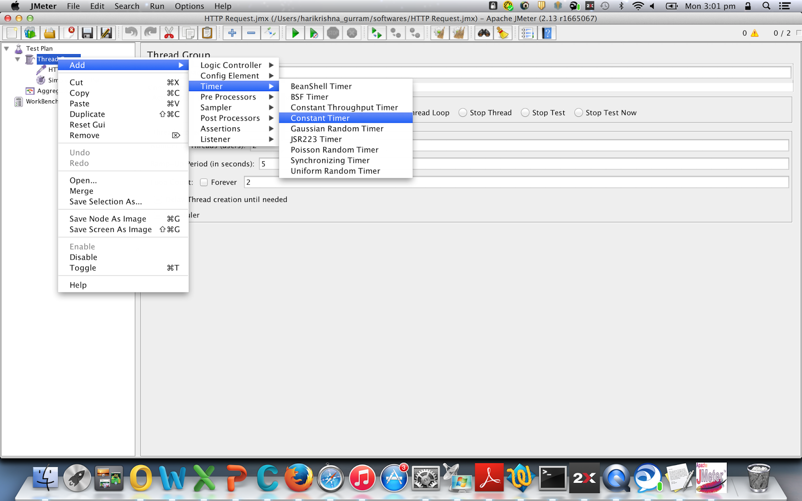 Programming for beginners JMeter Add timers