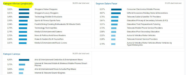 kategori afinitas pada google anaytics